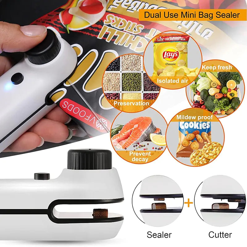 ZipSnap USB Mini Sealer & Cutter