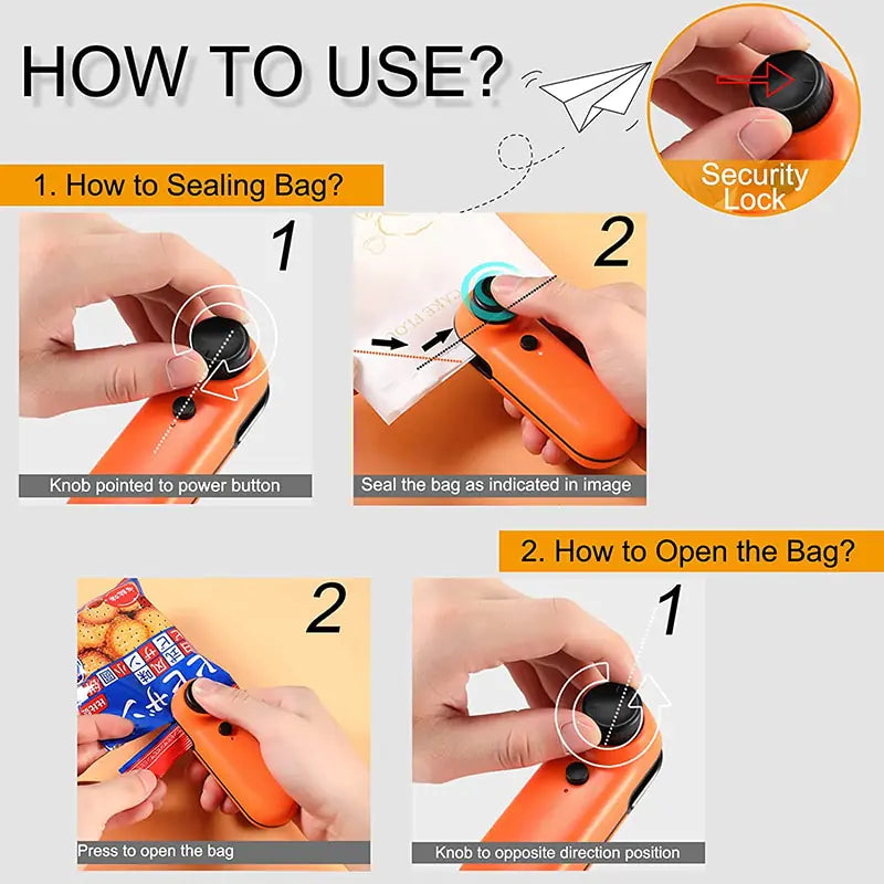 ZipSnap USB Mini Sealer & Cutter