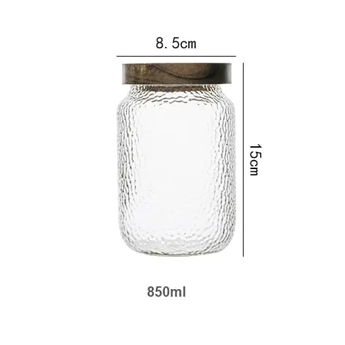 EcoSeal Glass Canister with Artisan Wood Lid