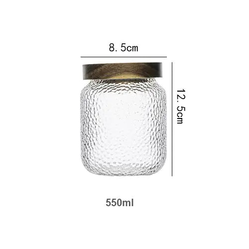 EcoSeal Glass Canister with Artisan Wood Lid