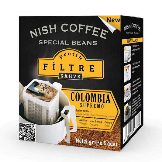 Nish Practical Filter Coffee Colombia 9Gr X 5